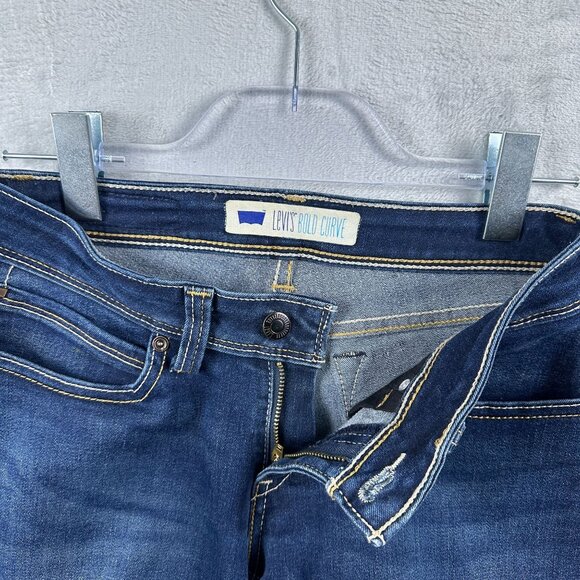 Levi's Bold Curve Skinny Jeans Medium Wash Denim Women's Blue Size 5 - Picture 4 of 10